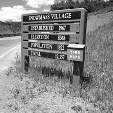 snowmass sign