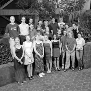 Interns gather at Wilson Hall