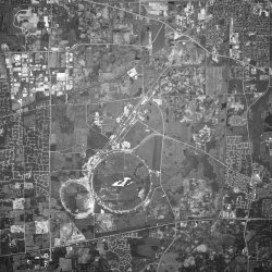 Now the Fermilab site is part of the burgeoning western suburs of Chicago