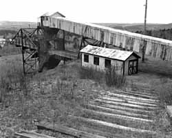 Surface buildings of the Soudan Underground Mine look out over the heavily-forested Iron Range of northeastern Minnesota.