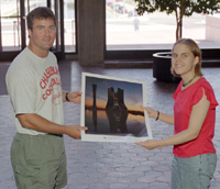 Alicia and the first visitor