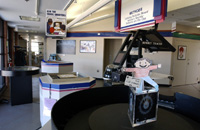 Flat Stanley visits the Leon Lederman Education Center.